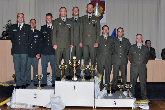1. místo VP 1, 2. místo Belgie, 3.místo 44.lompr-B