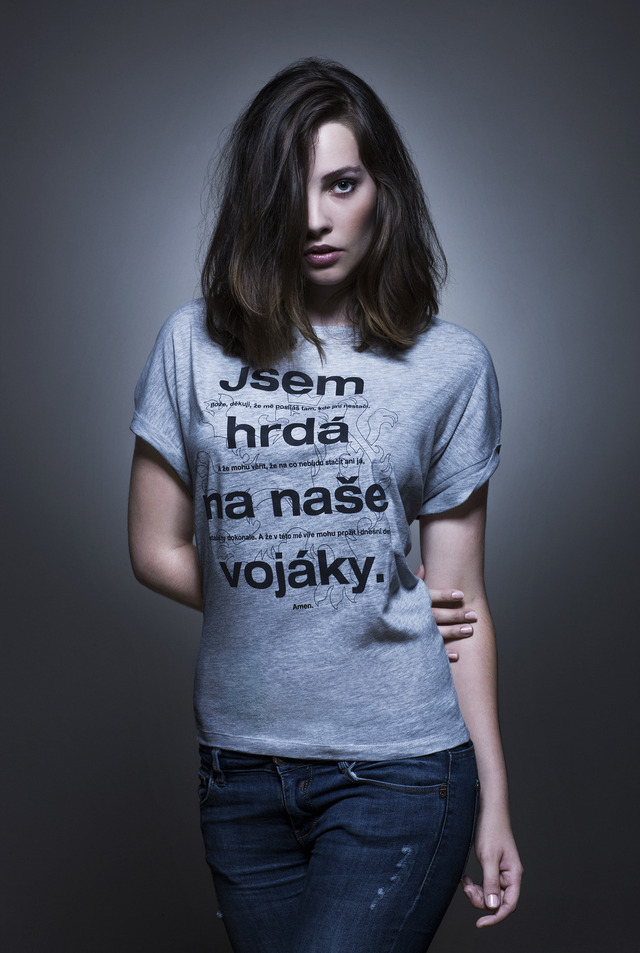Trička Jsem hrdá na naše vojáky