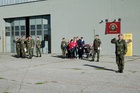 Velitel 102. pzpr podplukovník Sabela na zahájení