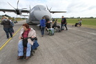  Účastníci akce Open Skies for Handicapped po přistání