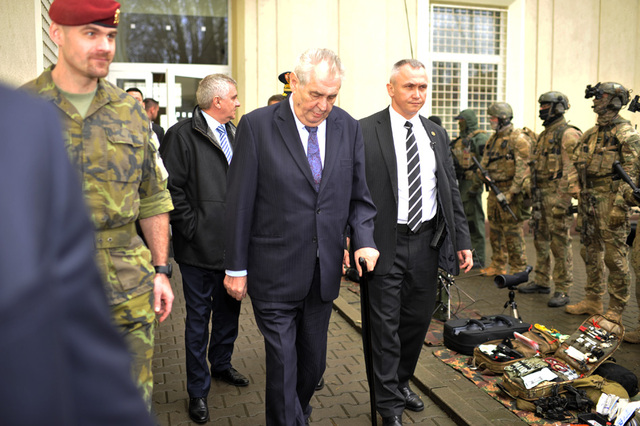 Návštěva prezidenta republiky u 601.skss