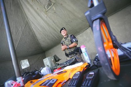Veřejnost si mohla prohlédnout i zbraně a techniku Vojenské policie