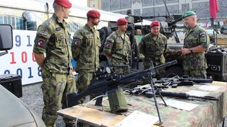 Mezi návštěvníky holešovického výstaviště se našly i desítky zájemců do armády