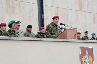  Vystoupení nového velitele VeV-VA - brig.gen. Ladislava Rebilase