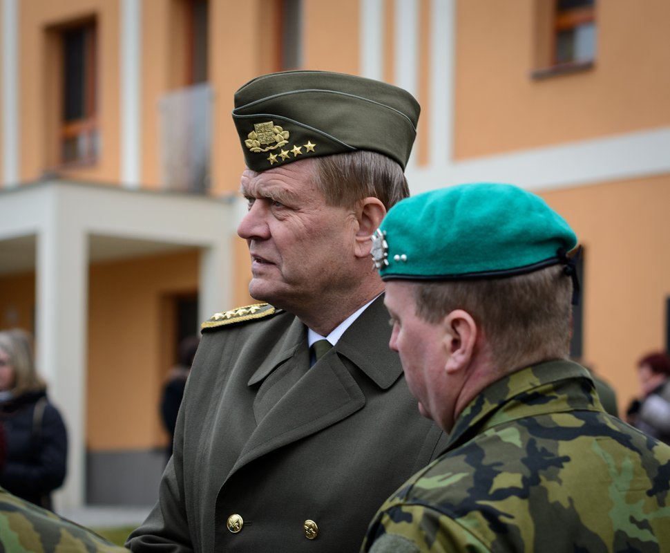 Armádní generál Josef Bečvář na vzpomínkovém pietním aktu u hrobu generála Bočka