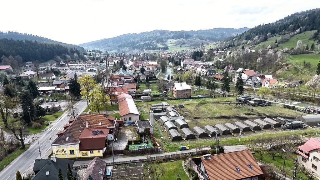 Pohled na hlavní místo velení umístěné ve městě Karolinka
