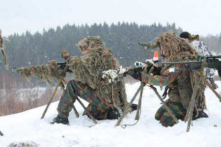 Z výcviku belgických vojáků v jihočeských Boleticích (1)