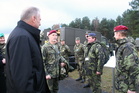 Czech Minister of Defence Vlastimil Picek and Chief of the Czech General Staff LTG Petr Pavel discuss with Czech biologists