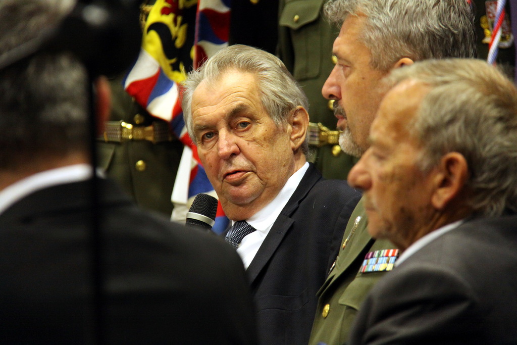 Prezident České republiky Miloš Zeman během projevu ke 100. výročí vzniku Generálního štábu