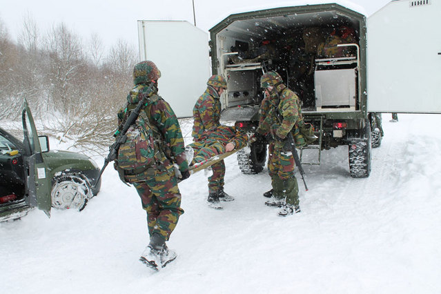 Z výcviku belgických vojáků v jihočeských Boleticích (2)