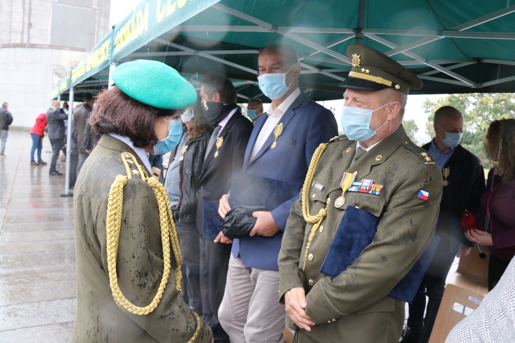 Oceněným válečným veteránům poděkovala i brigádní generálka Lenka Šmerdová