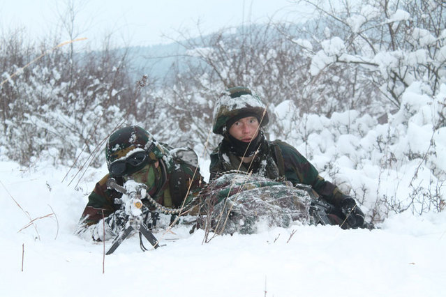 Z výcviku belgických vojáků v jihočeských Boleticích (3)