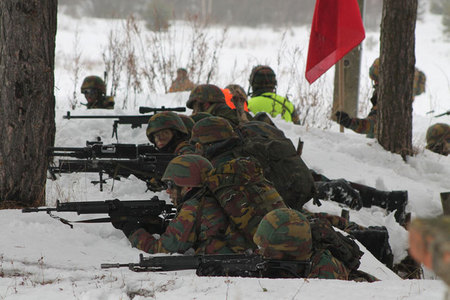 Z výcviku belgických vojáků v jihočeských Boleticích (4)