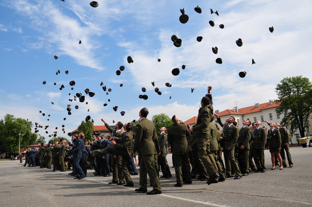 Tradition of throwing caps