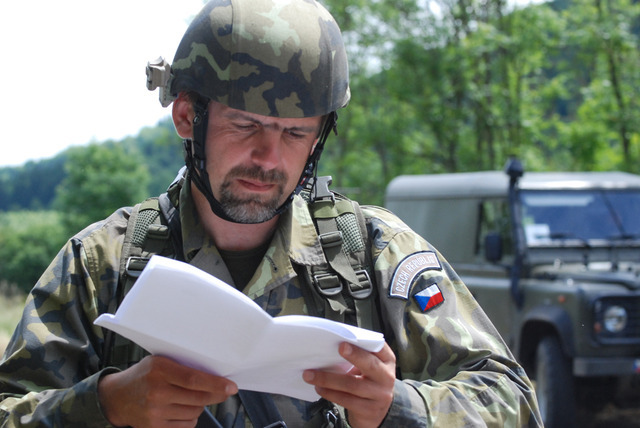 podplukovník Jiří Líbal, velitel rotního úkolového uskupení vyčleněného do sil eFP