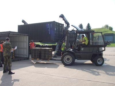 První část munice pro Irák je již připravena k převozu