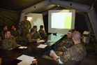Briefing jednotky ISR