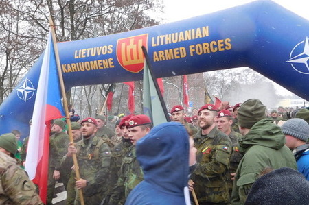 Bučovičtí uctili památku obětí demonstrací za litevskou nezávislost