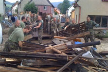 Vojáci z brnky na povodních dokazují, že umí dostát svému jménu