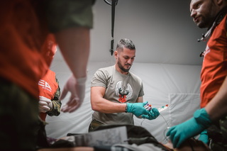 Ze cvičení Medical Man
