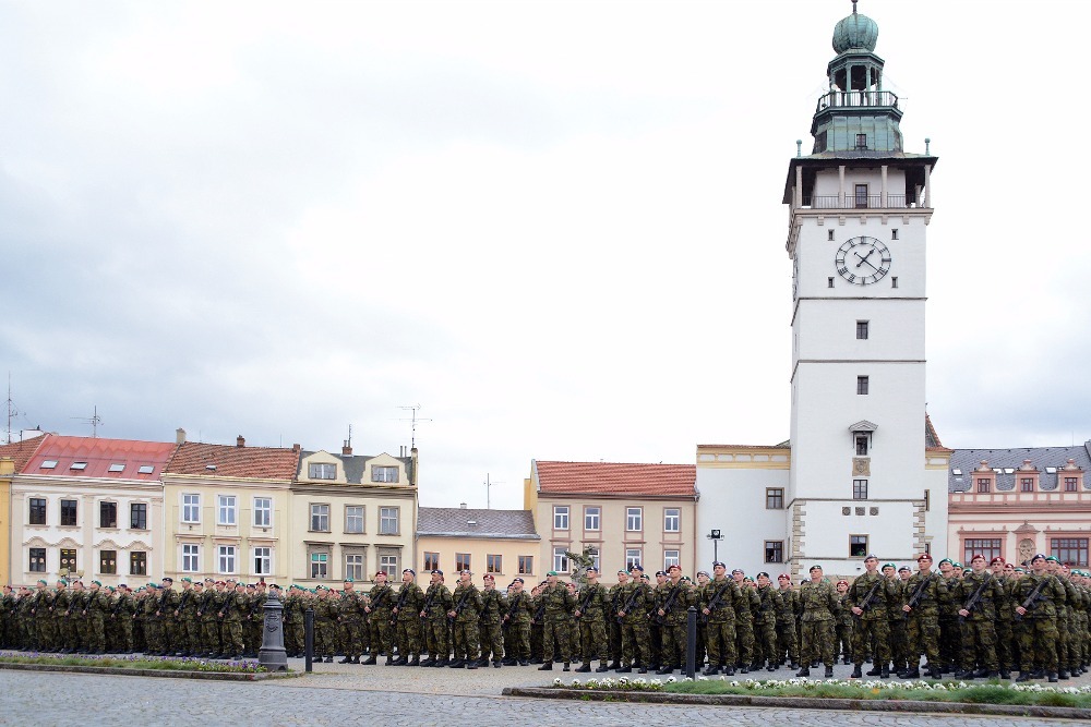 Vyškovské náměstí zaplnilo 572 přísahajících vojáků a vojákyň