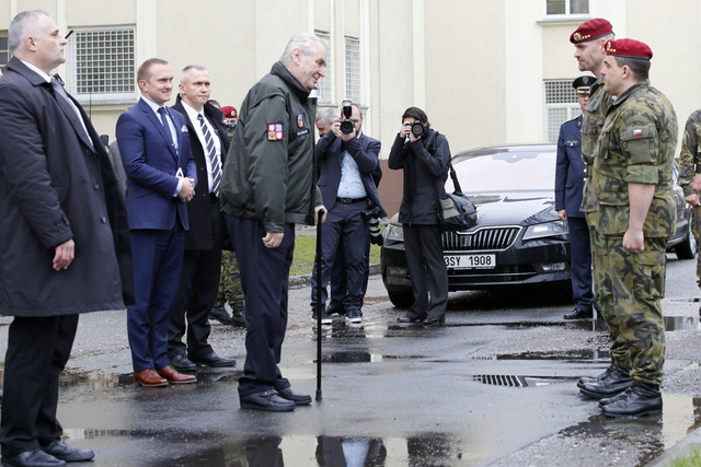 Návštěva prezidenta republiky u 601.skss