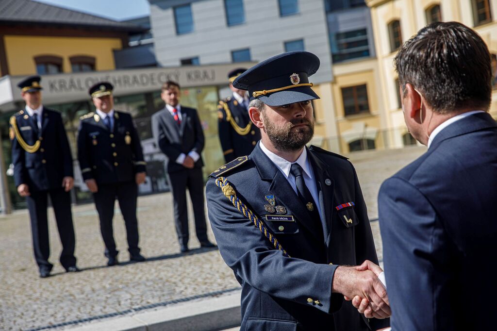 Rotný Vácha byl oceněn hejtmanem Martinem Červíčkem