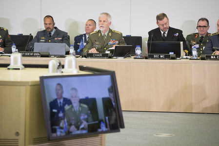 Úvodního vystoupení se ujal předseda Vojenského výboru NATO armádní generál Petr Pavel