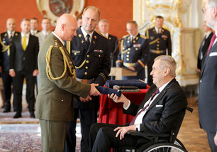Jmenování nových generálů na Pražském hradě
