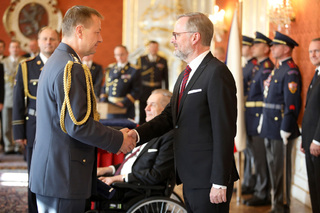 Jmenování nových generálů na Pražském hradě