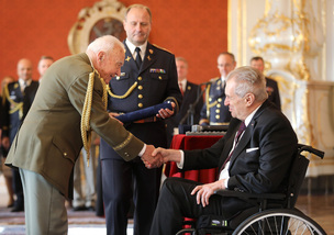 Jmenování nových generálů na Pražském hradě