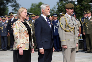 Ze slavnostního ceremoniálu na Vítkově