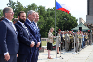 Ze slavnostního ceremoniálu na Vítkově