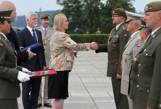 Ze slavnostního ceremoniálu na Vítkově