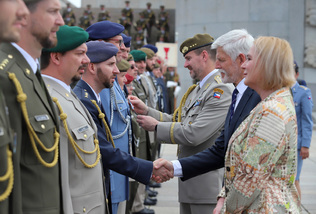 Ze slavnostního ceremoniálu na Vítkově