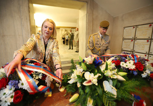 Ze slavnostního ceremoniálu na Vítkově