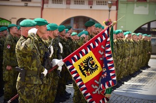 Nastoupení vojáci 7. brigády