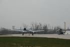 Přílet proudových letounů A-10 Thunderbolt na náměšťské letiště