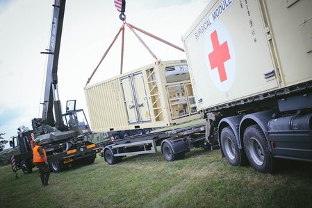 Skládání techniky Agentury vojenského zdravotnictví