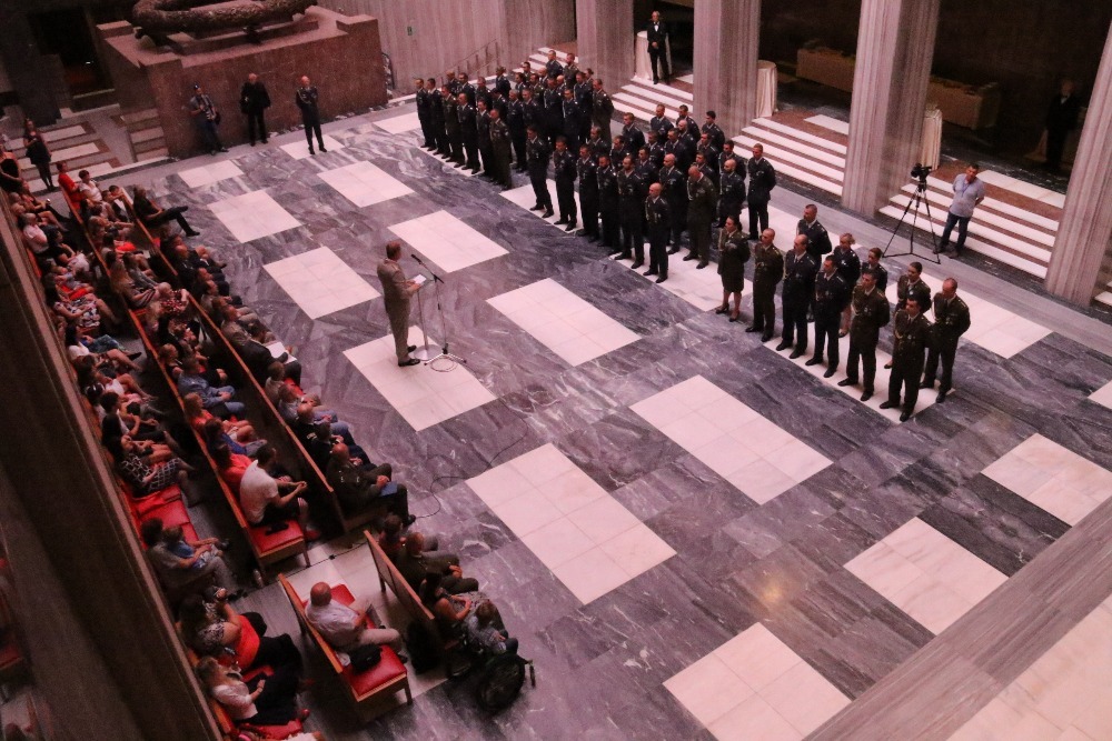 Celkový pohled na slavnostní síň Národního památníku