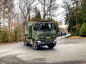 Příjezd příslušníků 1. německo-nizozemského sboru do posádky Bechyně