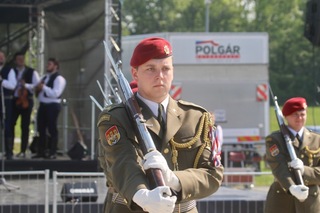Čestná stráž při své ukázce sklidila velký potlesk
