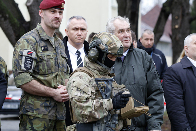 Návštěva prezidenta republiky u 601.skss