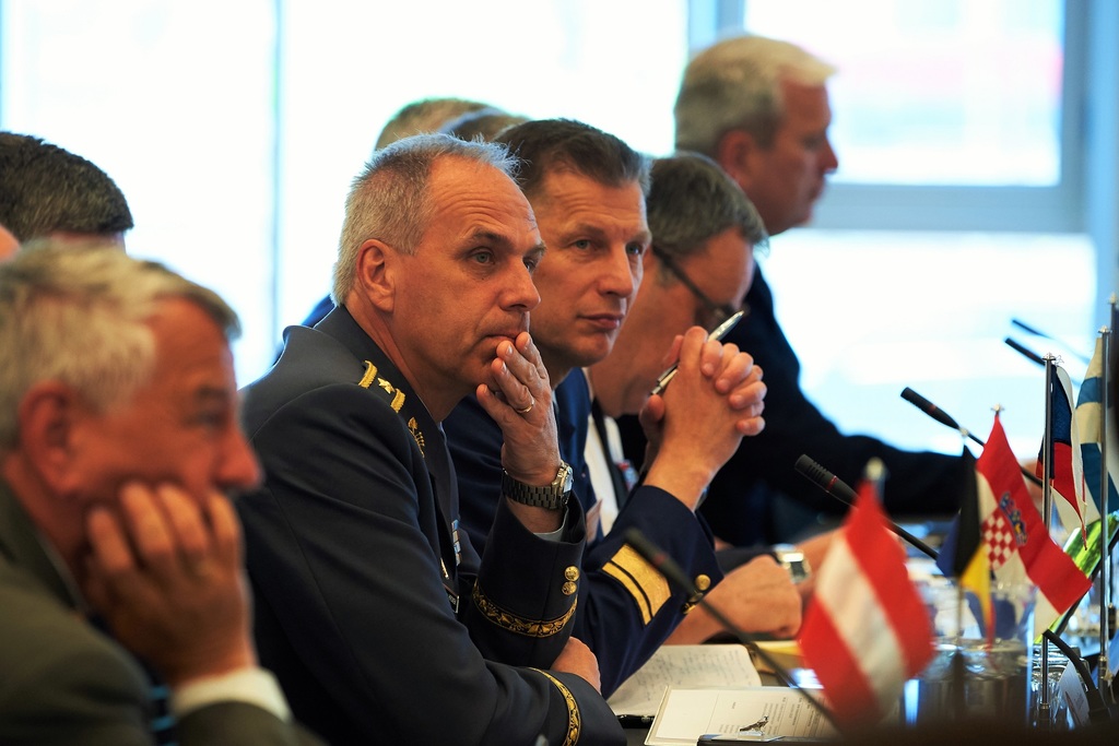 Velitel vzdušných brigádní generál Petr Hromek během konference EURAC 2018