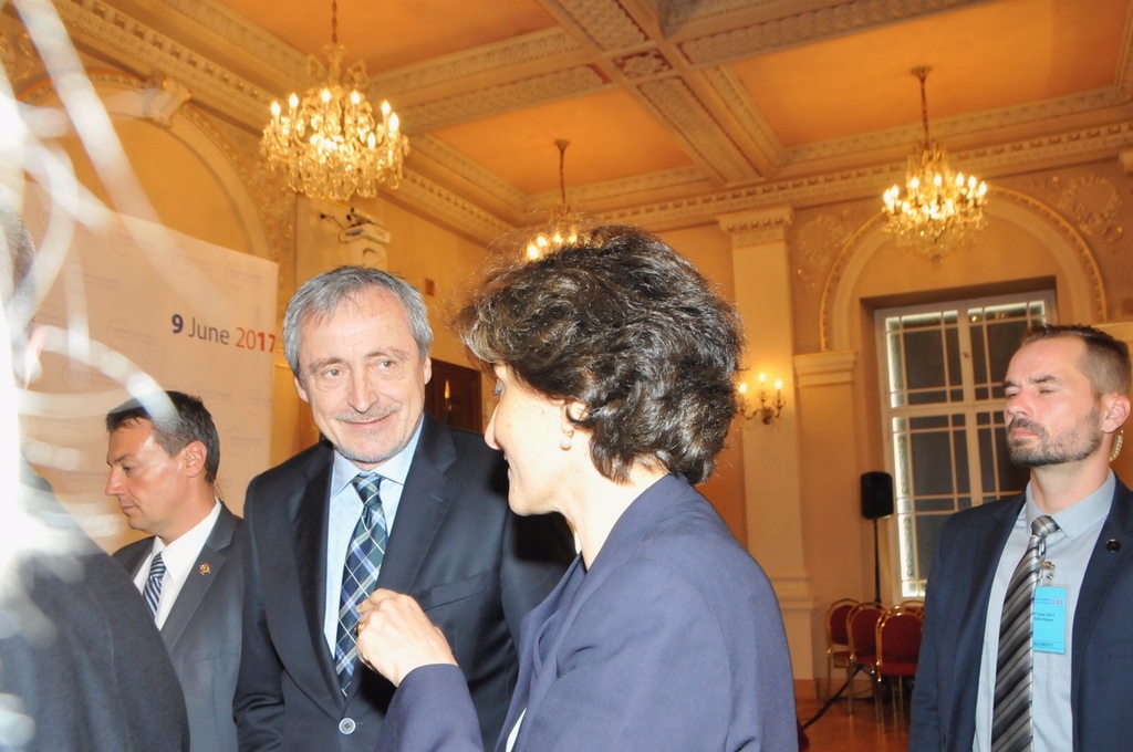 Minister Stropnicky and Sylvia Goulard, French Minister of National Defence