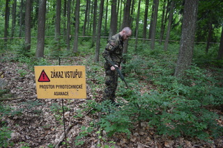 Vyhledávání munice pomocí detektoru kovu
