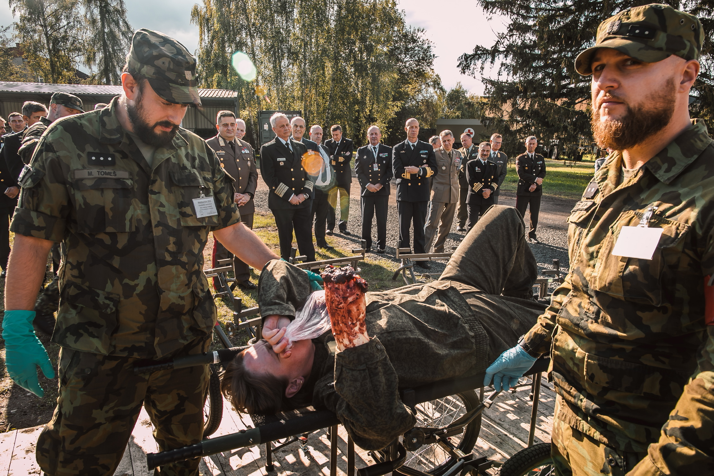 Ze cvičení Medical Man