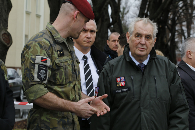 Návštěva prezidenta republiky u 601.skss