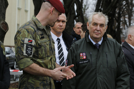 Návštěva prezidenta republiky u 601.skss
