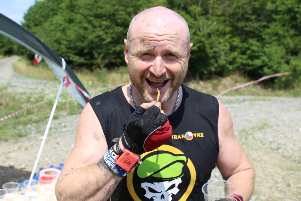 Eating worms and grasshoppers was also one of the disciplines